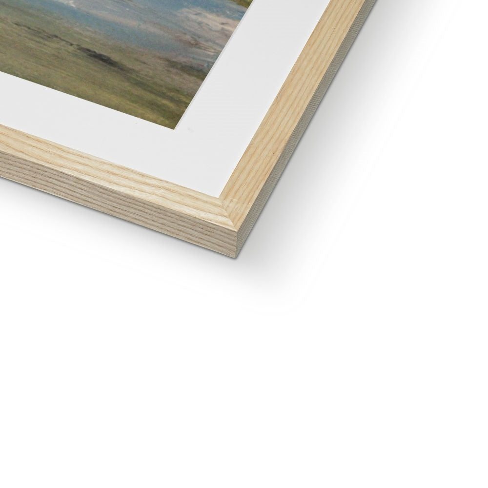 Seascape Painting using vibrant colours. island art ocean painting beach artwork Fully mounted in a choice of black, white or natural frame.