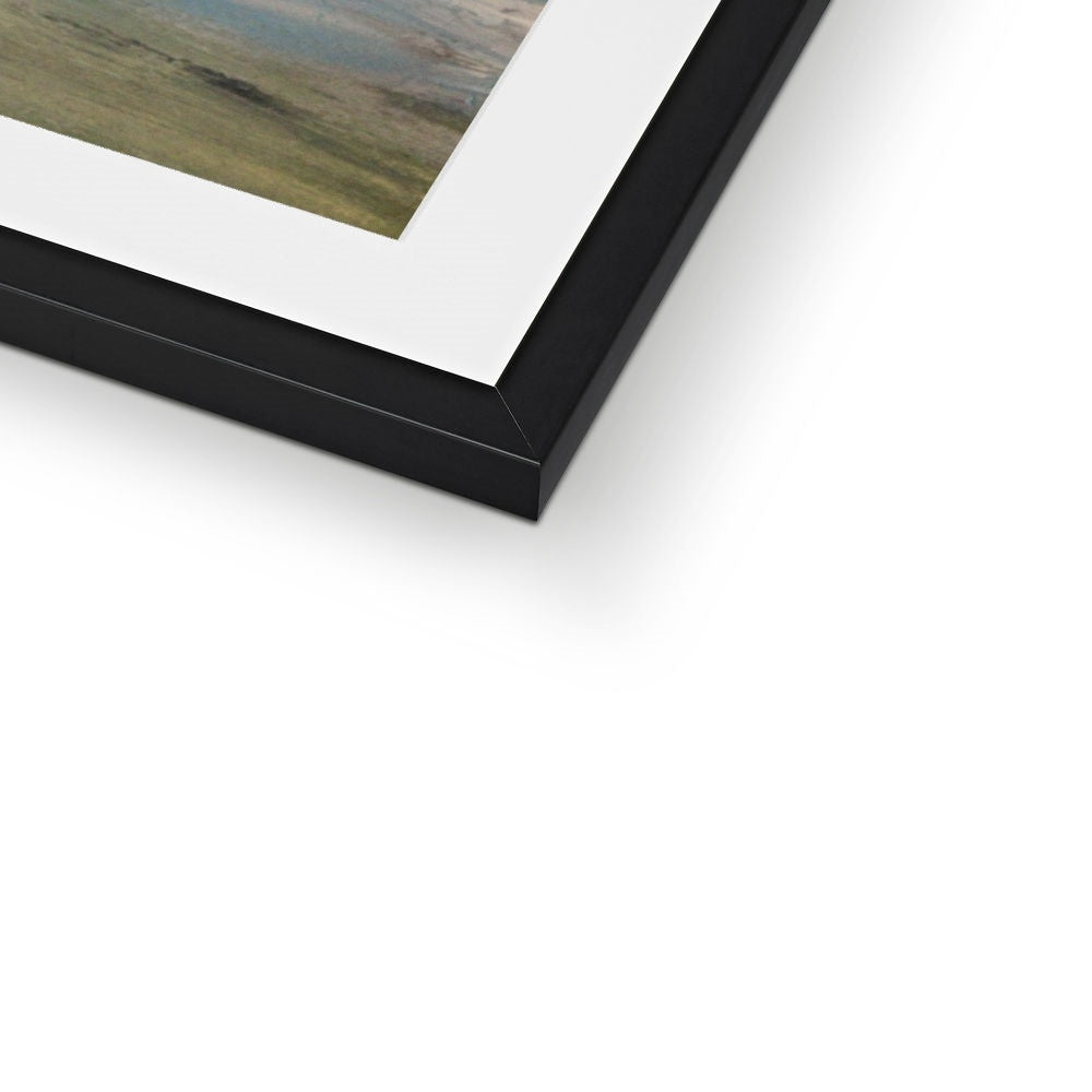 Seascape Painting using vibrant colours. island art ocean painting beach artwork Fully mounted in a choice of black, white or natural frame.