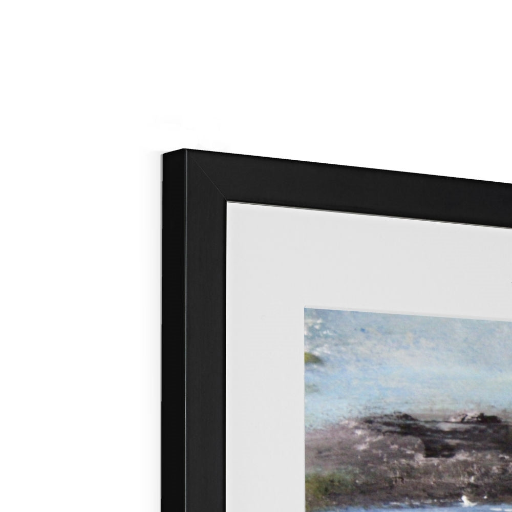 Seascape Painting using vibrant colours. island art ocean painting beach artwork Fully mounted in a choice of black, white or natural frame.