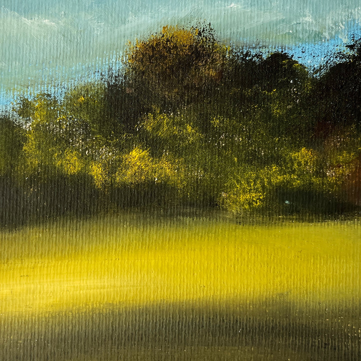 oil on paper landscape painting artwork