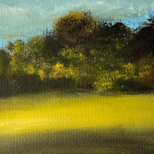 oil on paper landscape painting artwork