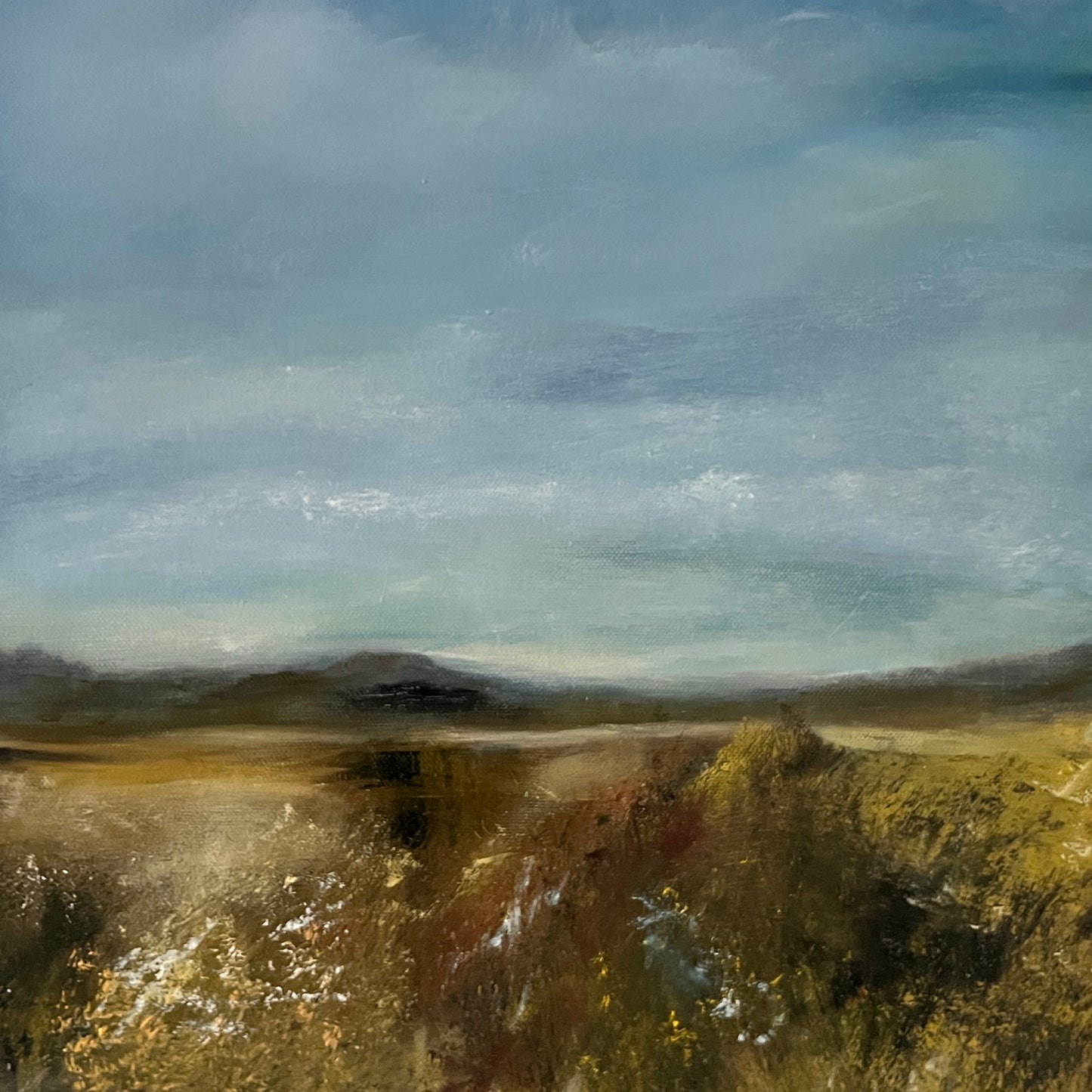 The Hay Field - Oil on canvas painting