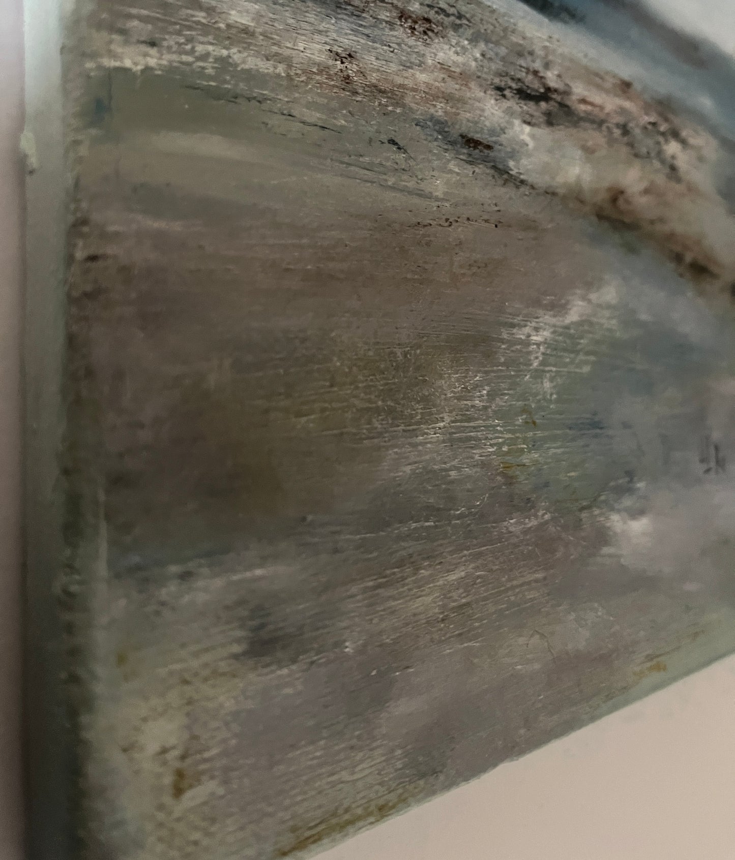 oil on canvas artwork of sea and beach expressive ocean painting