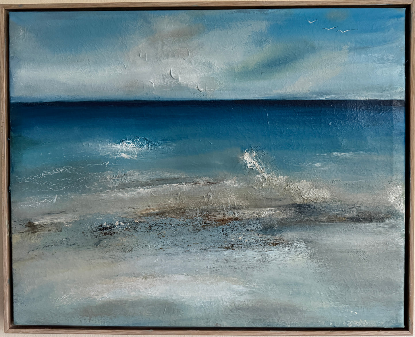 The Gentle Crash of Waves - Oil on canvas