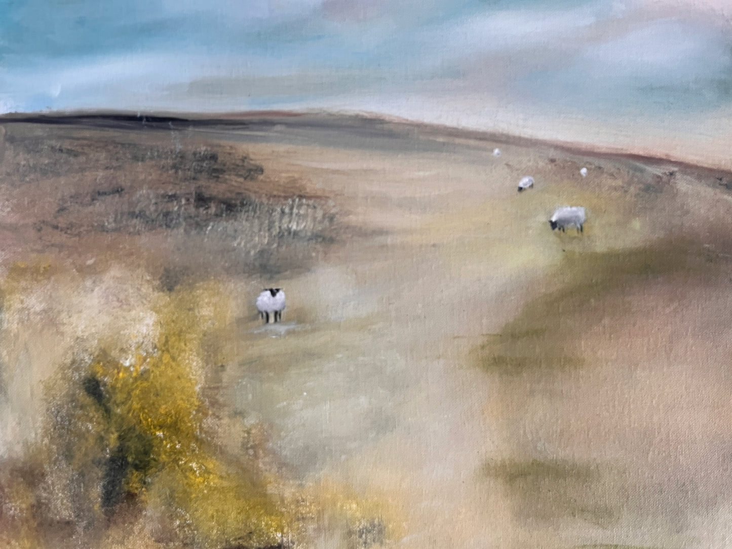 Hushed Pastures - Oil on Canvas Board