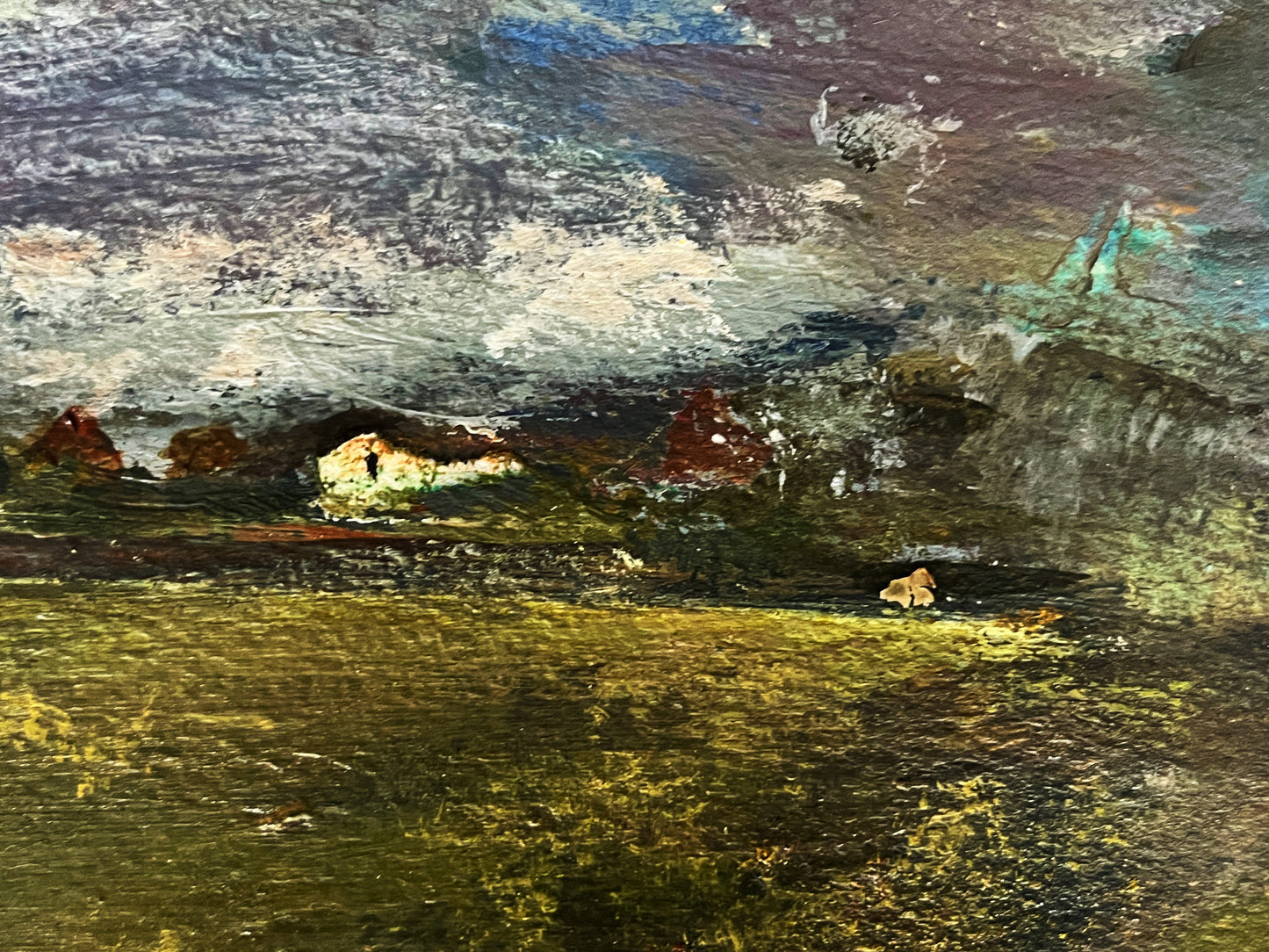 oil painting semi abstract landscape arr