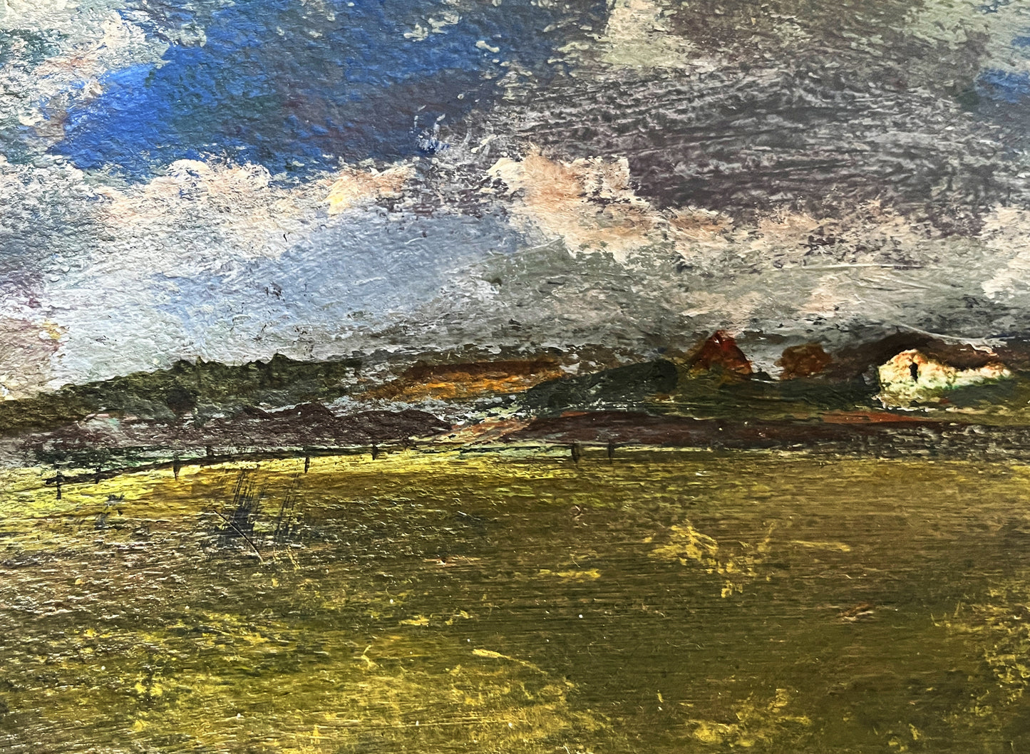 oil painting semi abstract landscape arr