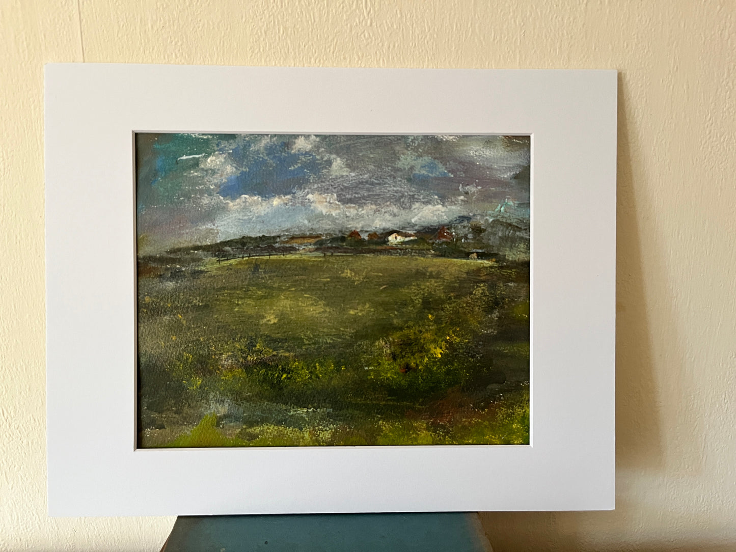 oil painting. semi abstract landscape art o