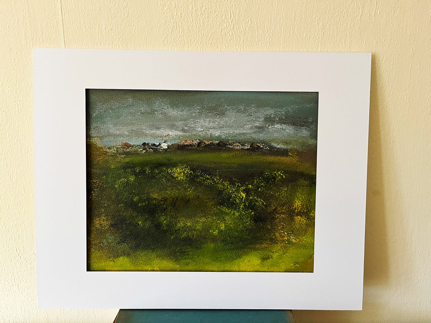 oil painting. semi abstract landscape art o
