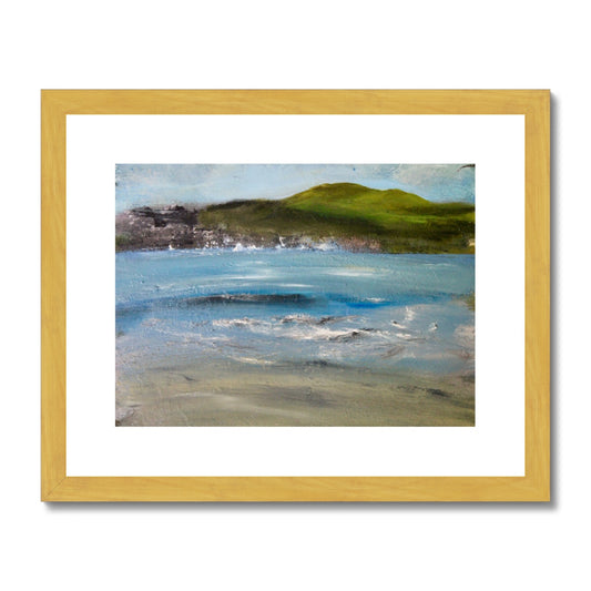 colourful painting seascape of ocean and island seascape art ocean artwork