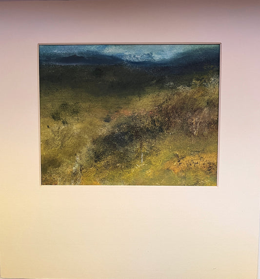 Dartmoor landscape original abstract painting artwork