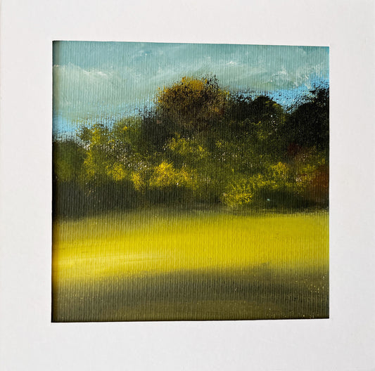 oil on paper landscape painting artwork