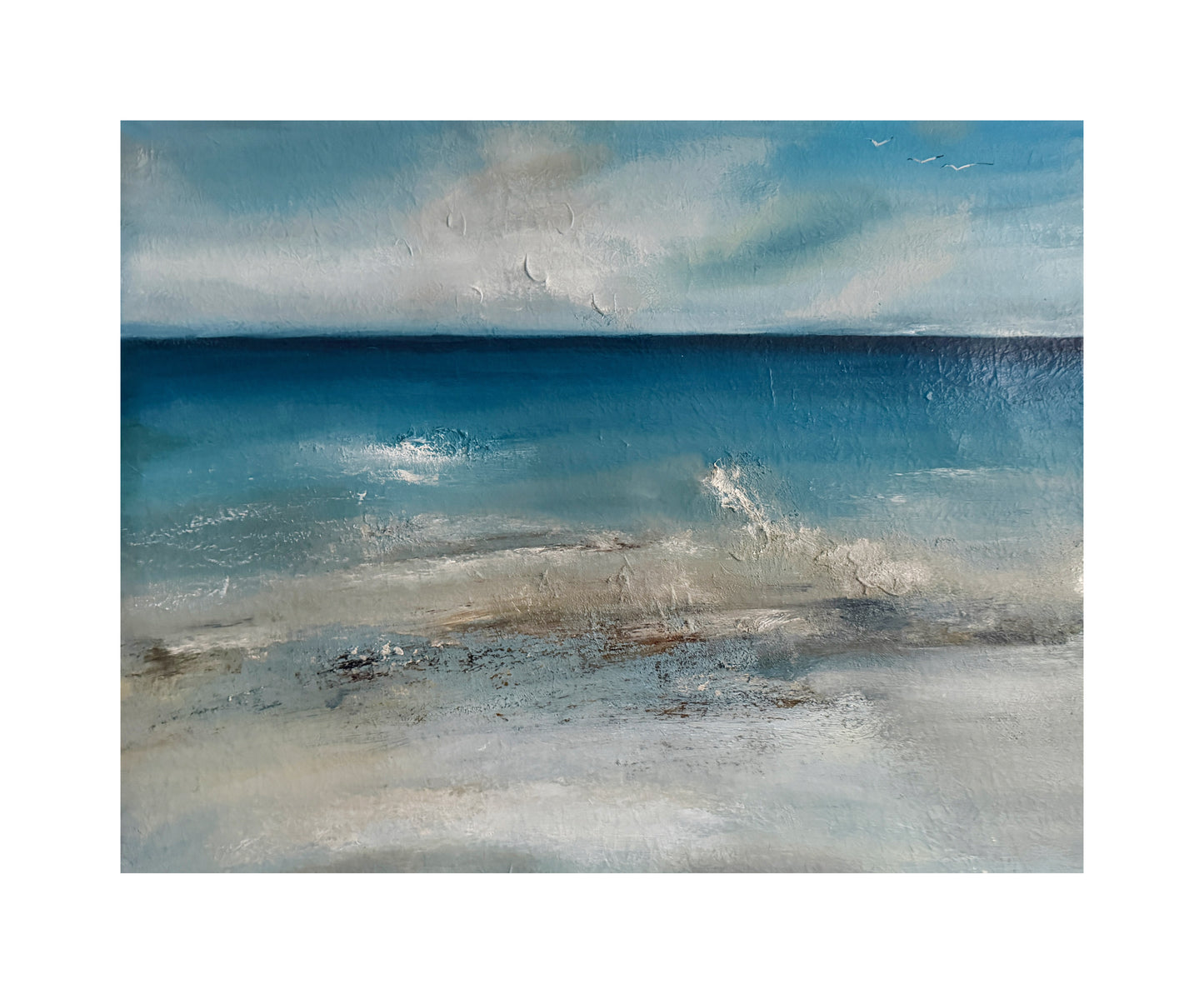 The Gentle Crash of Waves - Oil on canvas