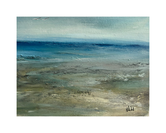 seascape art oil painting of beach sand sea ocean sky
oil painting semi abstract art unframed on stretched canvas
art oil on canvas seascape ocean artwotk modern painting of waves and beach unframed cavas art small lpainting with dark blue waves and neutral beach tones ready to hang seascapes grey blue with neutral sands and main view of dramatic painting atmospheric art