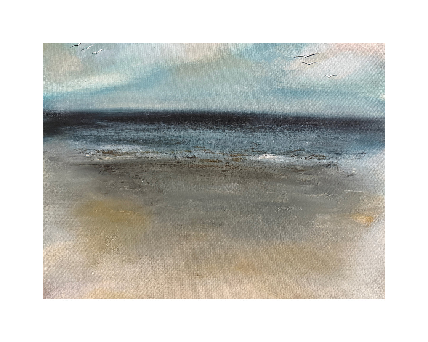 Beyond The Sea - Oil on canvas board