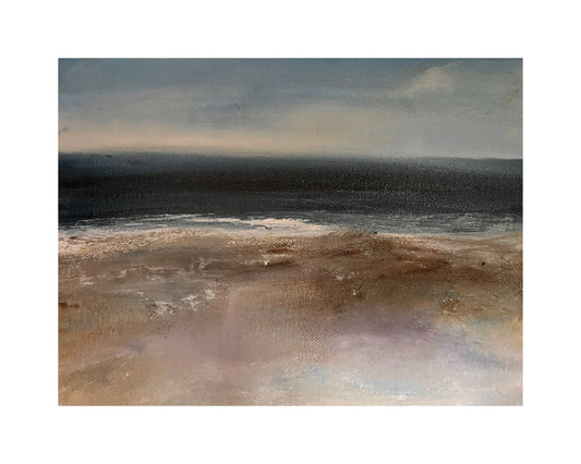 Blue Horizon - Oil on stretched canvas seascape painting