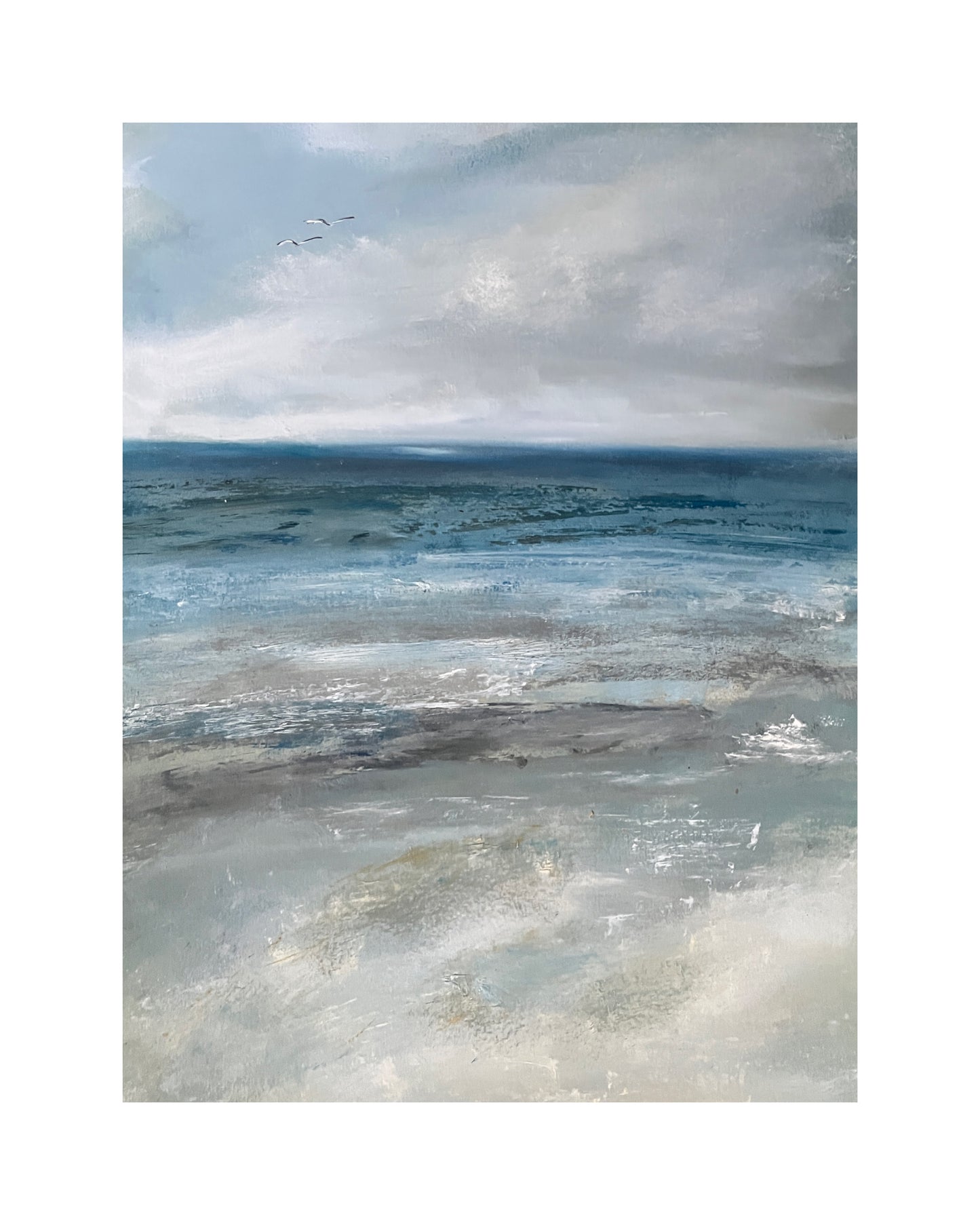 Coastal Drift - 0il on paper with mount