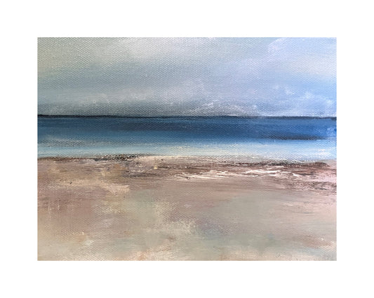 Forgotten Shores - Oil on stretched canvas seascape painting