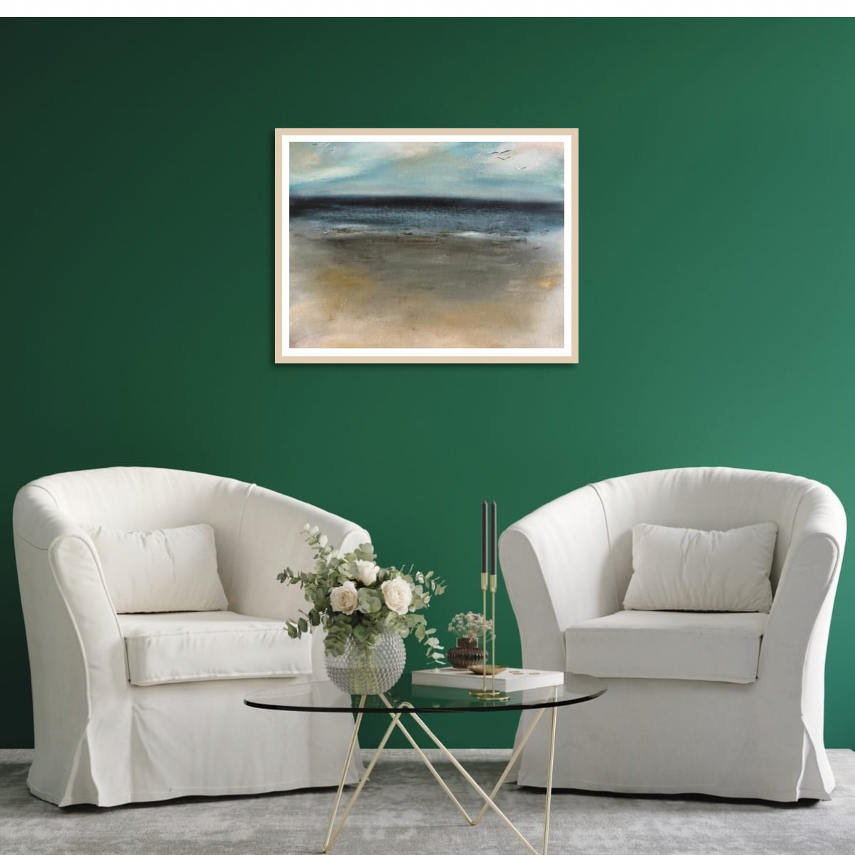 Beyond The Sea - Oil on canvas board