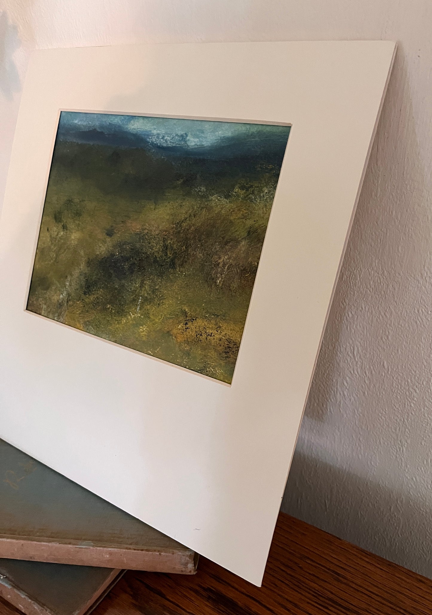 Dartmoor landscape original abstract painting artwork