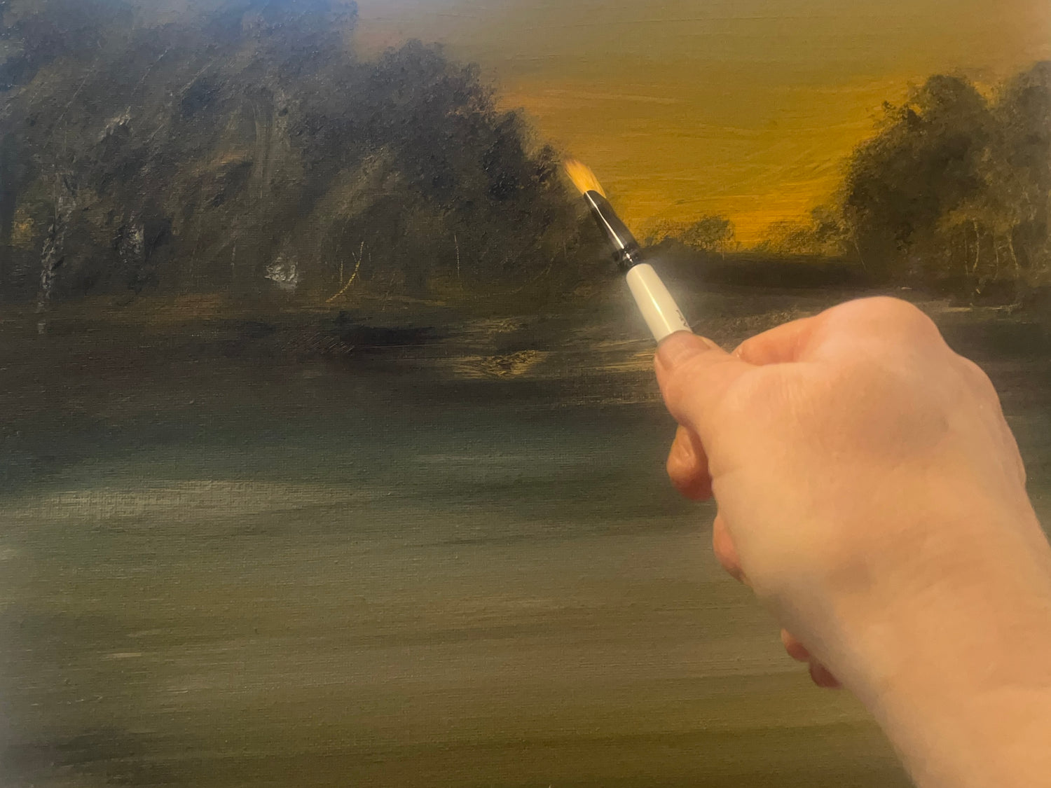 Original landscape and seascape oil on canvas painting artwork