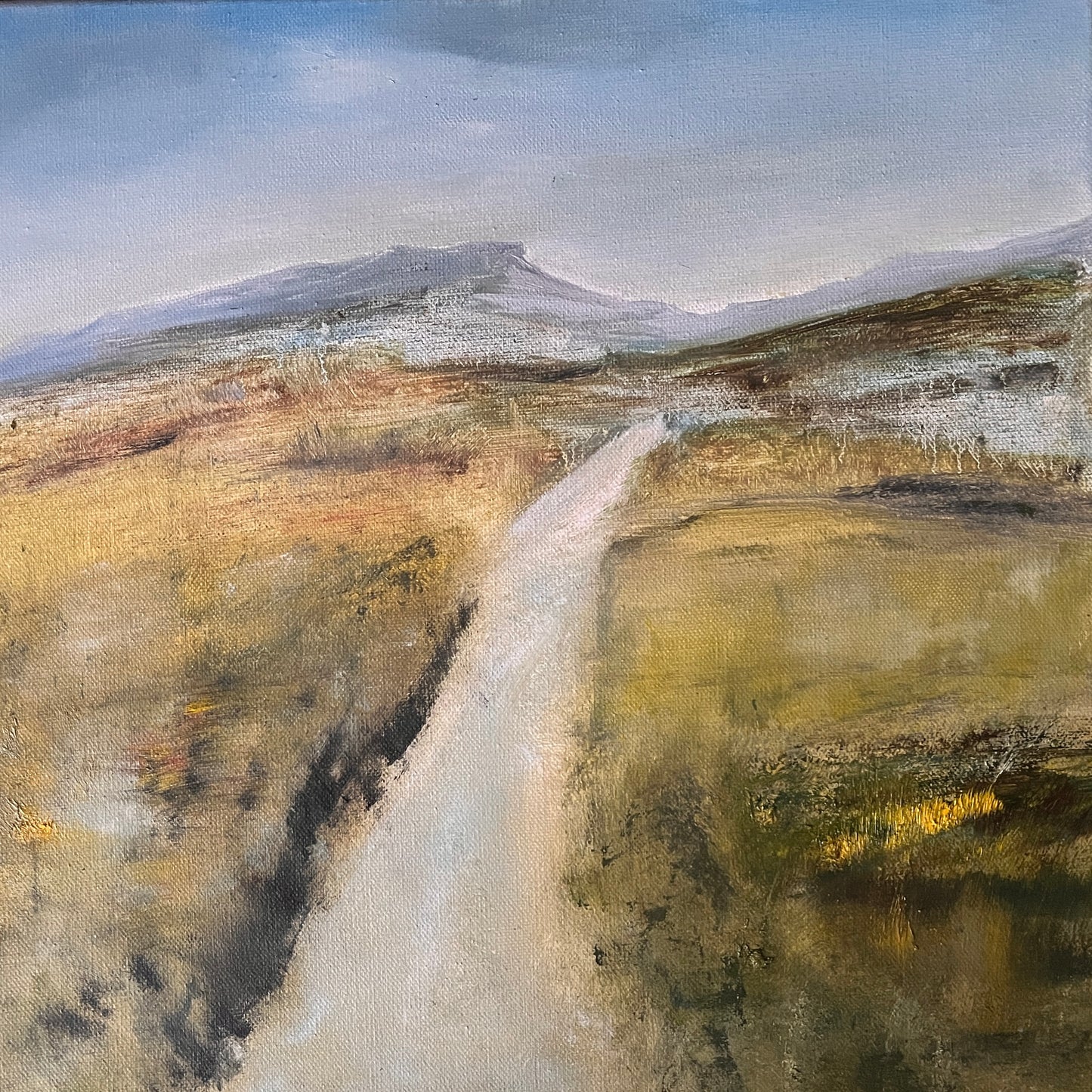 The Skylark's Song - Oil on stretched canvas