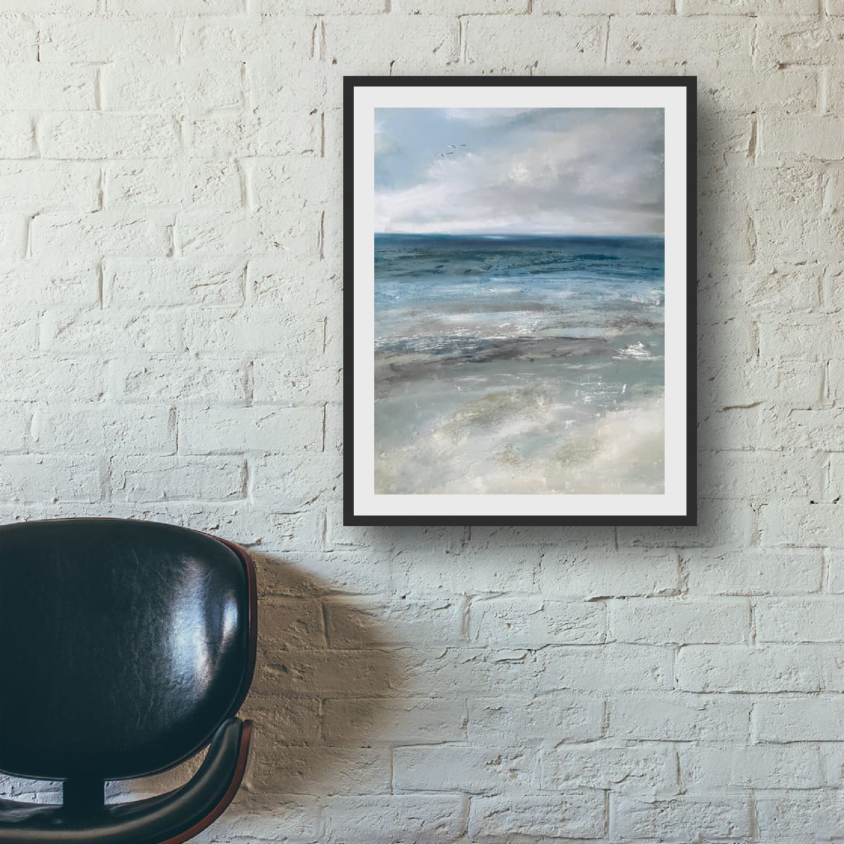 Coastal Drift - 0il on paper with mount