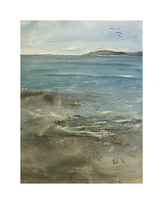 Scilly Days - oil on canvas board