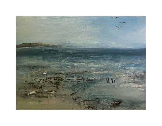 Scilly Island - Oil on canvas board