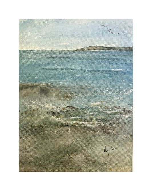 Scilly Days - oil on canvas board