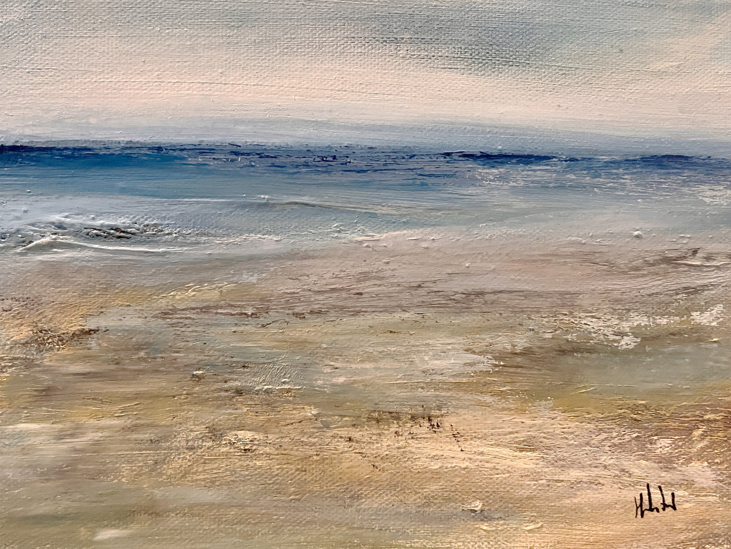 Calm Retreat - Oil on canvas seascape painting