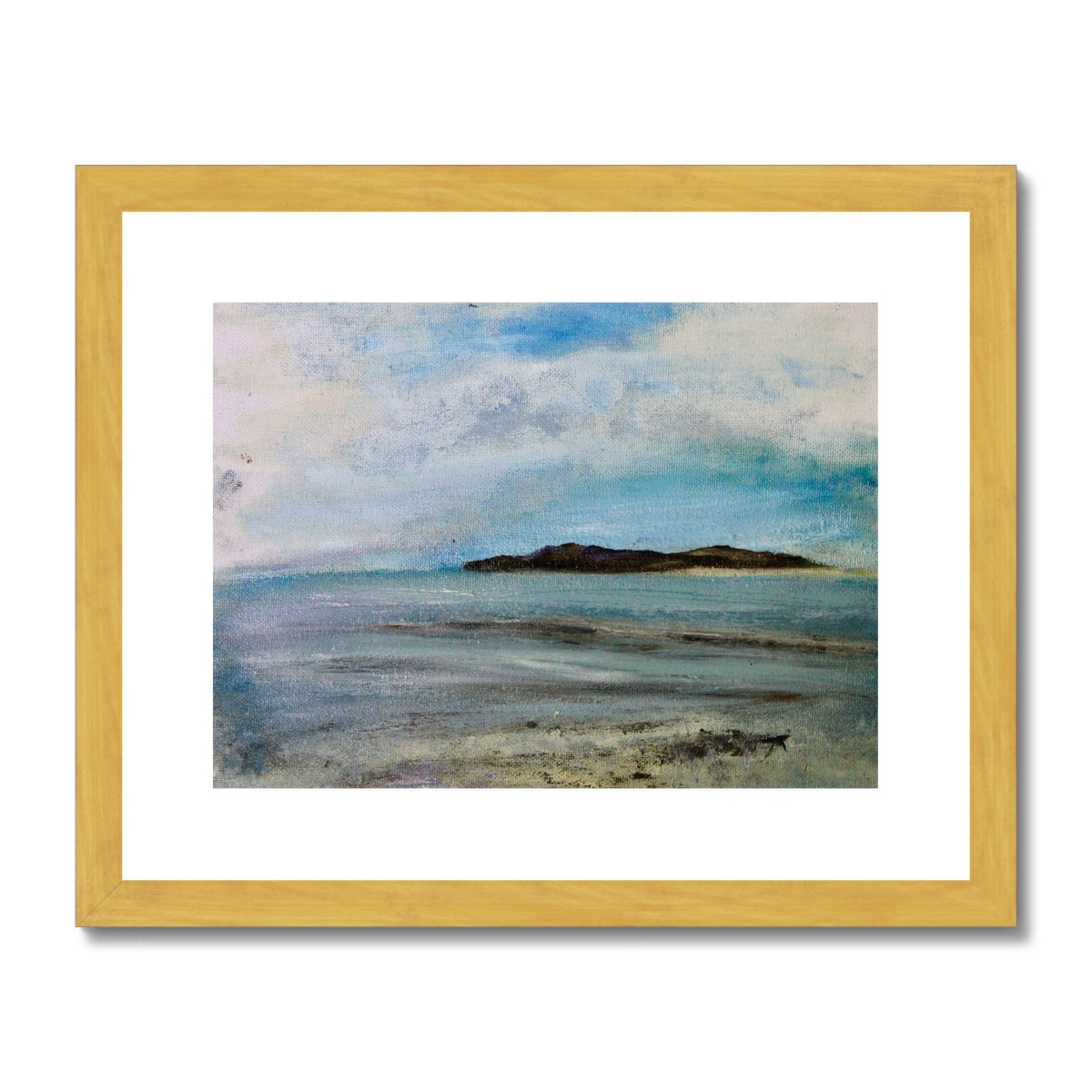 Isles of Scilly Print painting of island and beach art ocean artwork