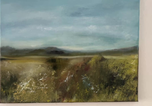 The Hay Field - Oil on canvas painting